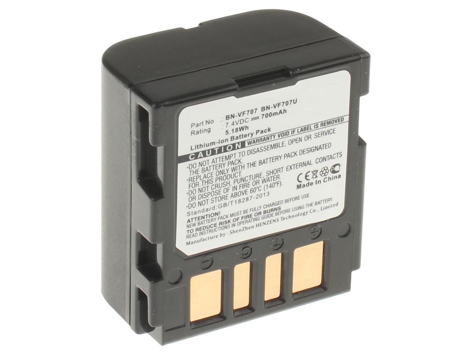 Аккумуляторные батареи для фотоаппаратов и видеокамер JVC GZ-MG20EЕмкость (mAh): 700. Напряжение (V): 7,4