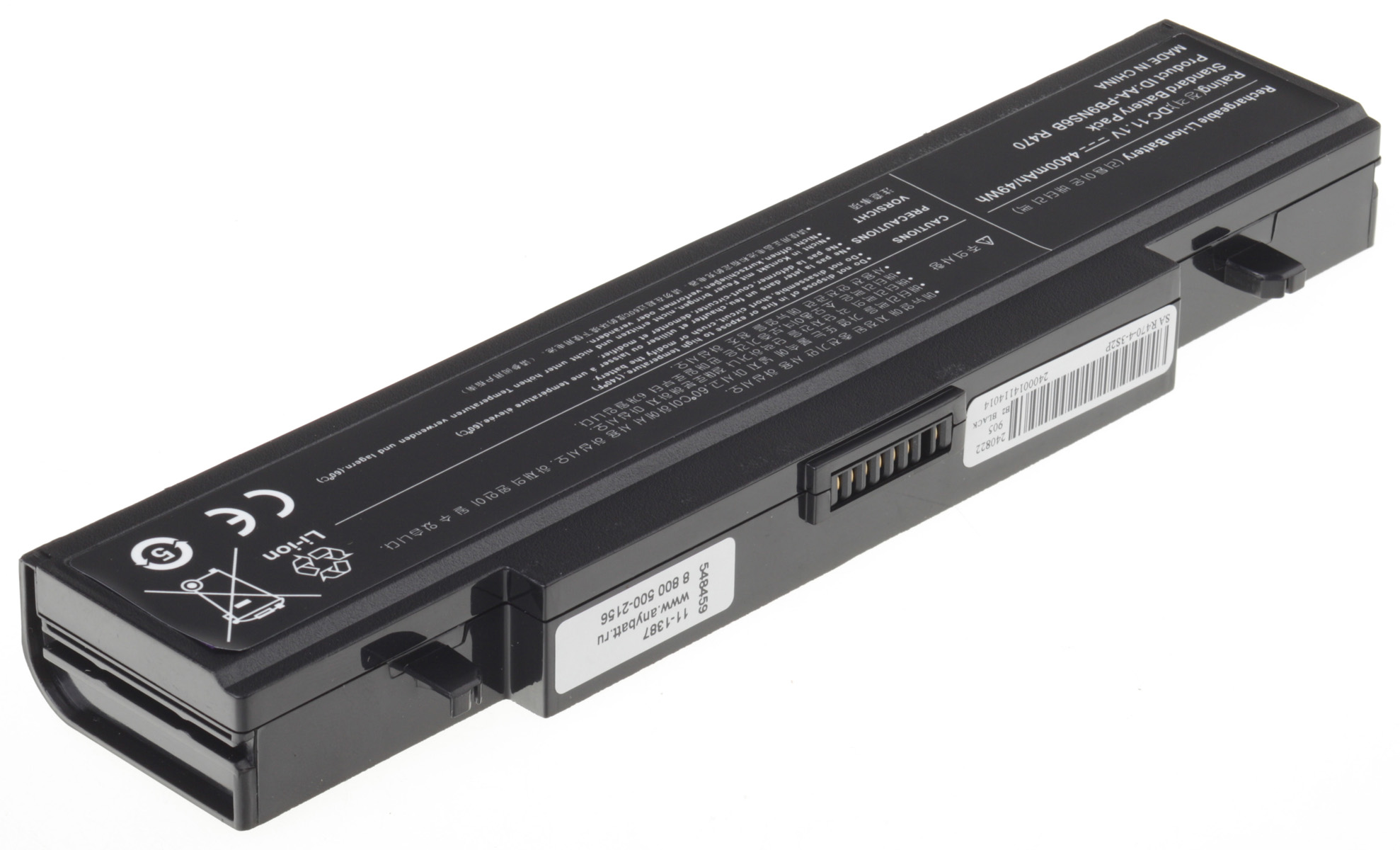 Аккумуляторная батарея для ноутбука Samsung R530-JA05NL. Артикул 11-1387.Емкость (mAh): 4400. Напряжение (V): 11,1