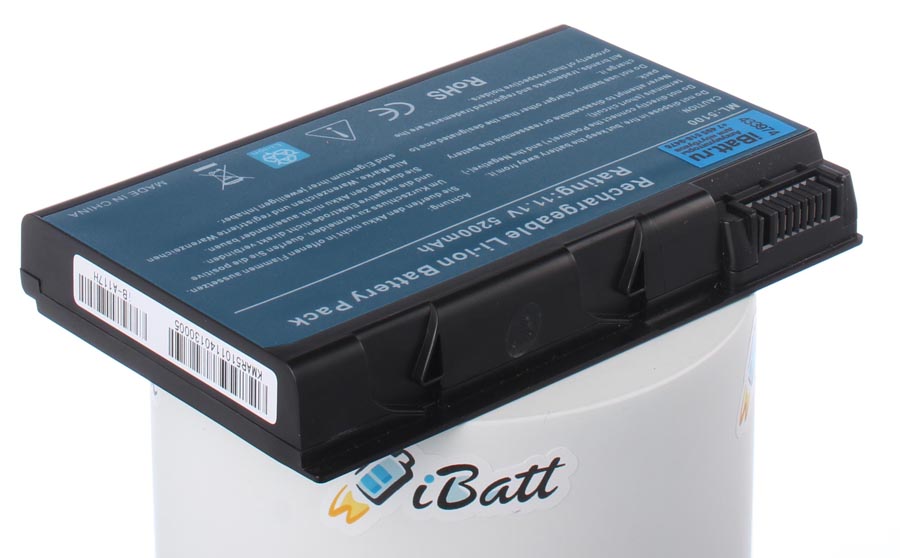 Аккумуляторная батарея для ноутбука Acer Aspire 9802WLMI. Артикул iB-A117H.Емкость (mAh): 5200. Напряжение (V): 14,8