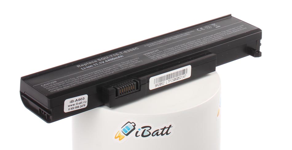 Аккумуляторная батарея 6501187 для ноутбуков Gateway. Артикул iB-A903.Емкость (mAh): 4400. Напряжение (V): 11,1
