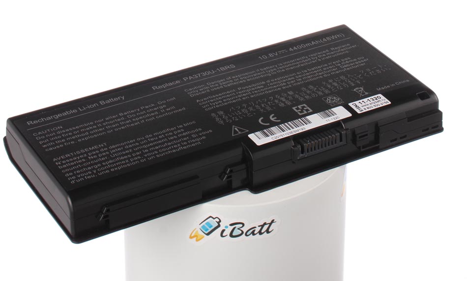 Аккумуляторная батарея для ноутбука Toshiba Satellite P500-1H8. Артикул 11-1320.Емкость (mAh): 4400. Напряжение (V): 10,8