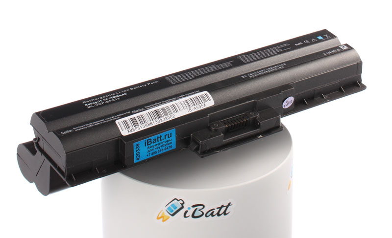 Аккумуляторная батарея для ноутбука Sony VAIO VGN-CS320J/Q. Артикул iB-A595X.Емкость (mAh): 11600. Напряжение (V): 11,1