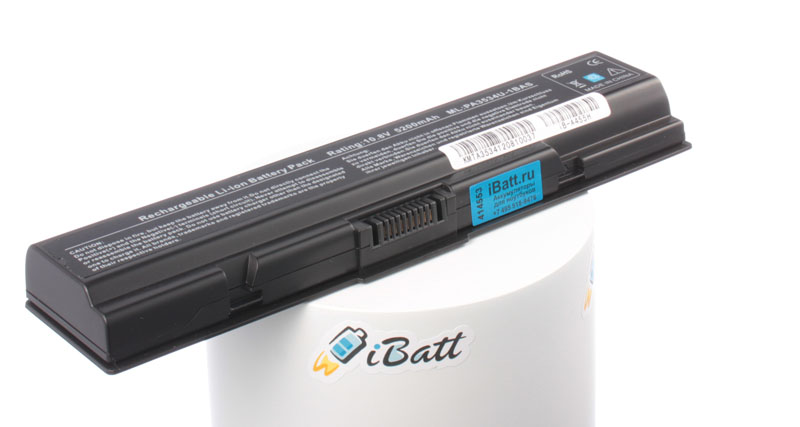 Аккумуляторная батарея для ноутбука Toshiba Satellite A200-27R. Артикул iB-A455H.Емкость (mAh): 5200. Напряжение (V): 10,8